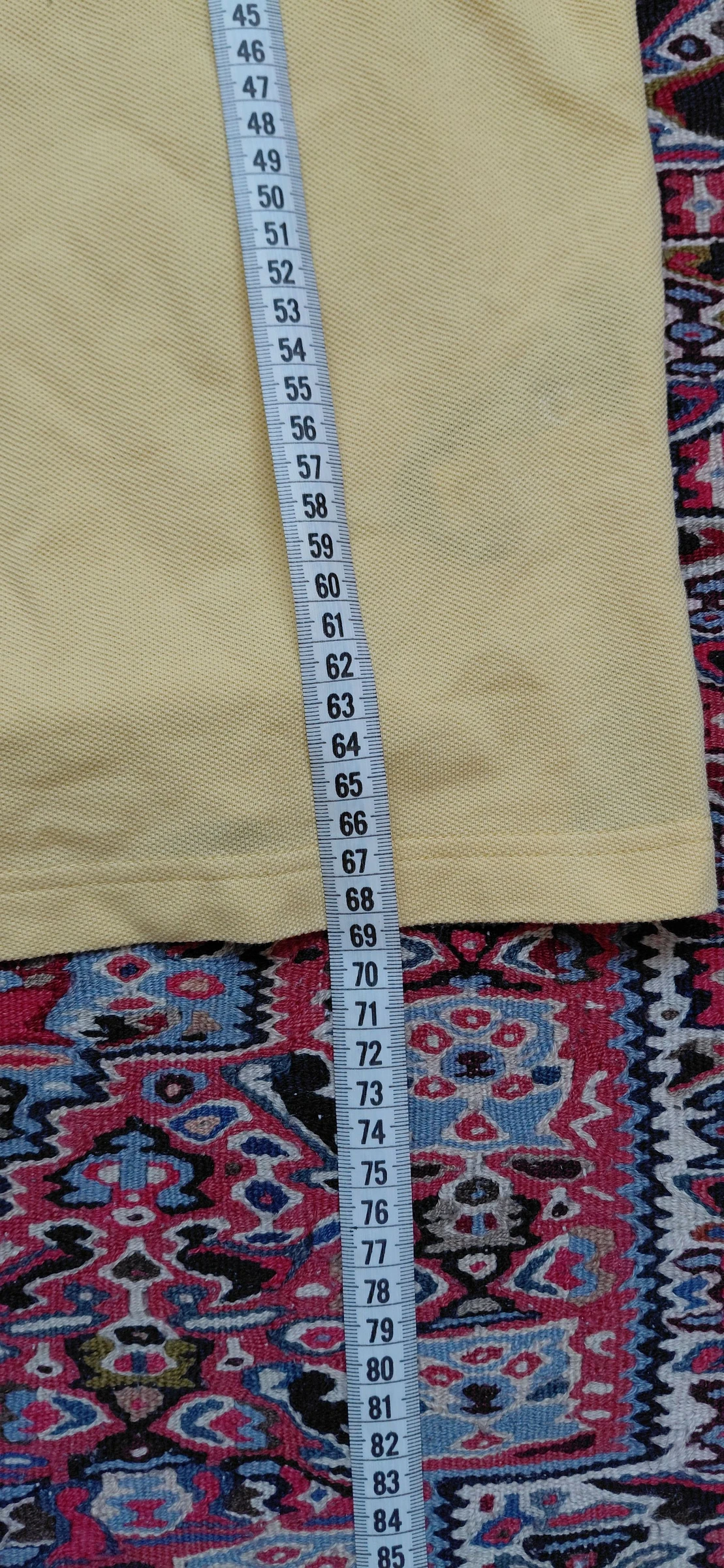 Pastel Yellow Tommy Hilfiger Polo Shirt Men's Size S – 100% Authentic – Very Good Condition – photo 6